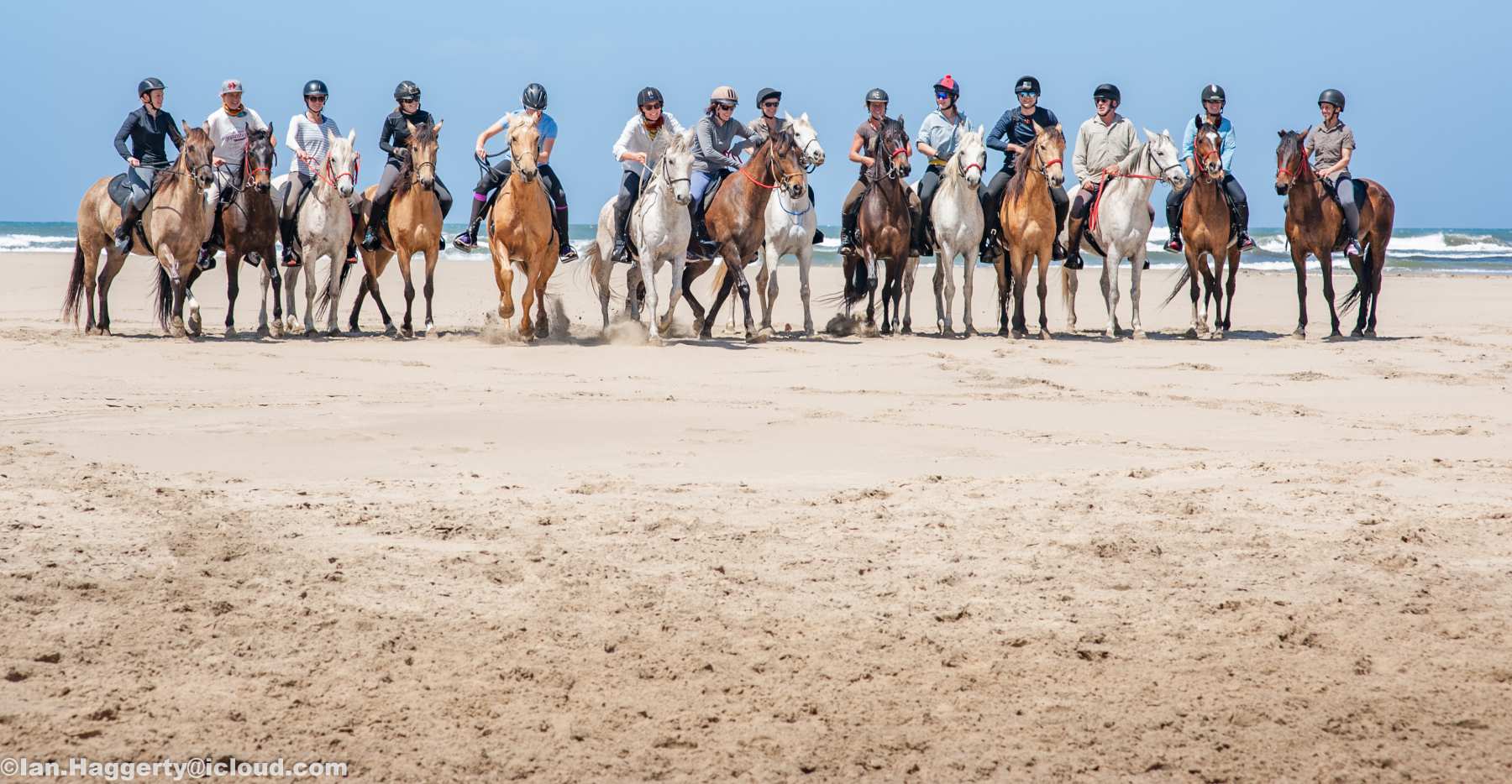crew riding wild coast horse safari