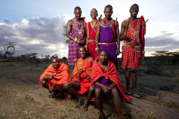 Local Masai men in Kenya