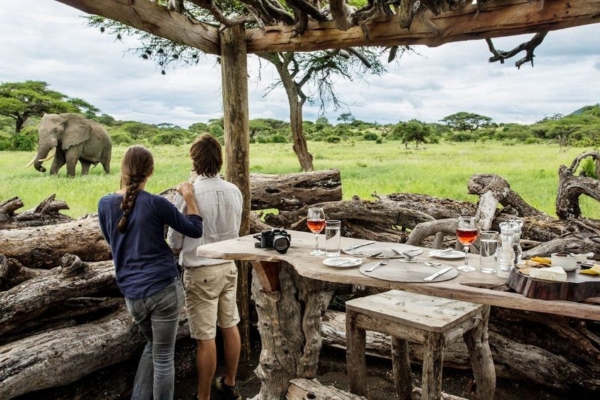 African Horse Safaris - Ol Donyo Lodge Kenya (11) Watching elephants from a hide at Ol Donyo Lodge