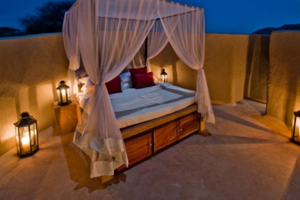 Star beds at Ol Donyo Lodge in KenyY