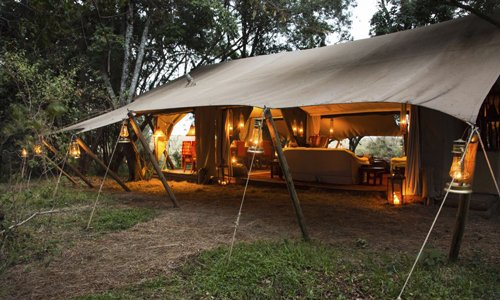 Big tent in Mara Expedition Camp site