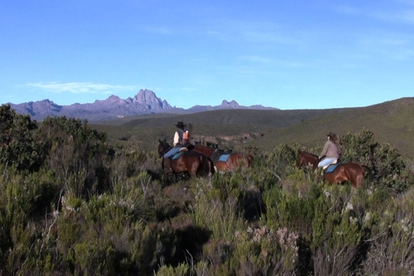 Horse riding in Kenya Mountains