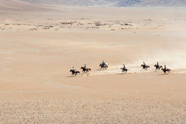Fast paced desert riding