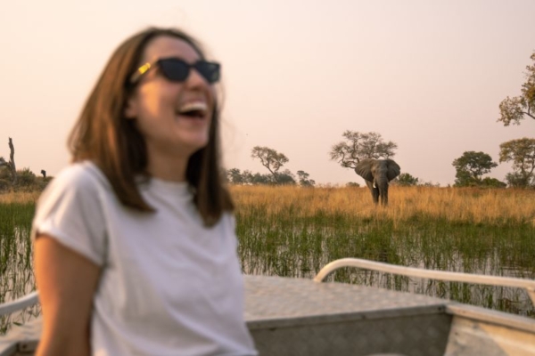 Boat trips at Kujwana Camp in the Okavango Delta