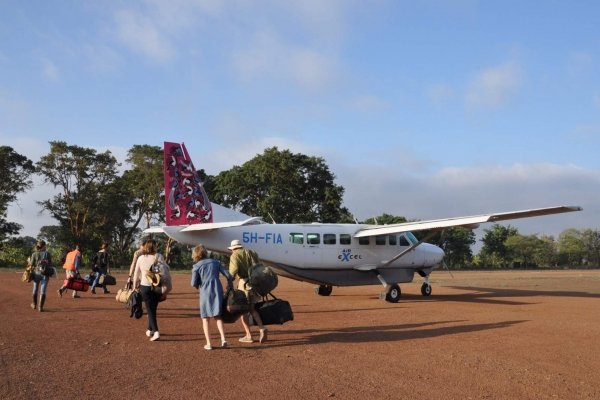 Small plane in Africa