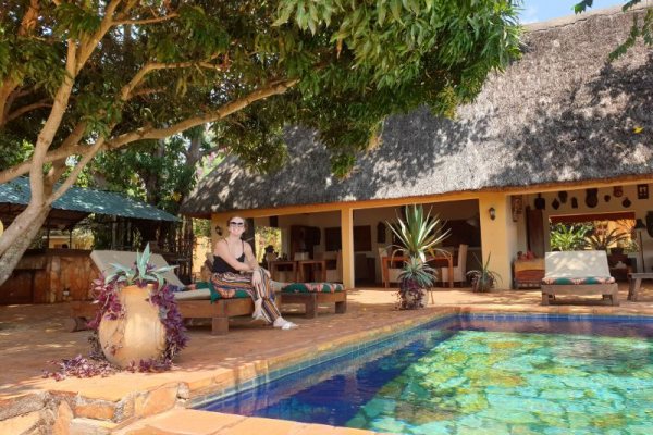 swimming pool at safari lodge