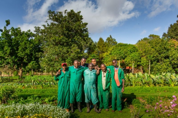 Lewa Wilderness (4) Farm workers at Lewa Wilderness in Kenya
