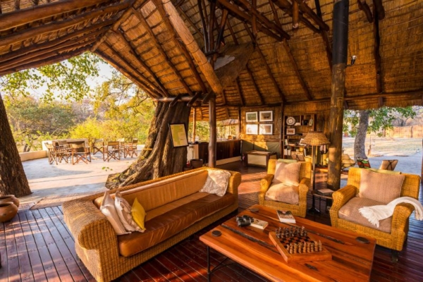 Lounge at safari lodge