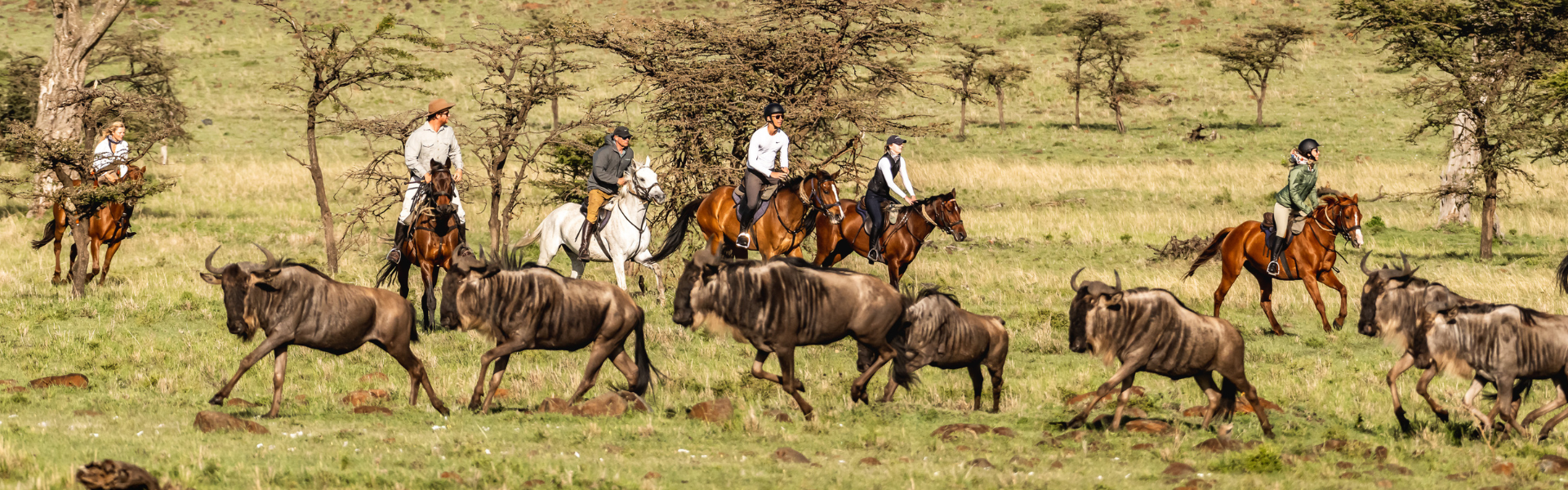 Horse riding in the Masai Mara