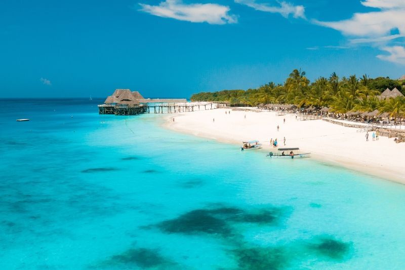 Tropical beaches in Zanzibar