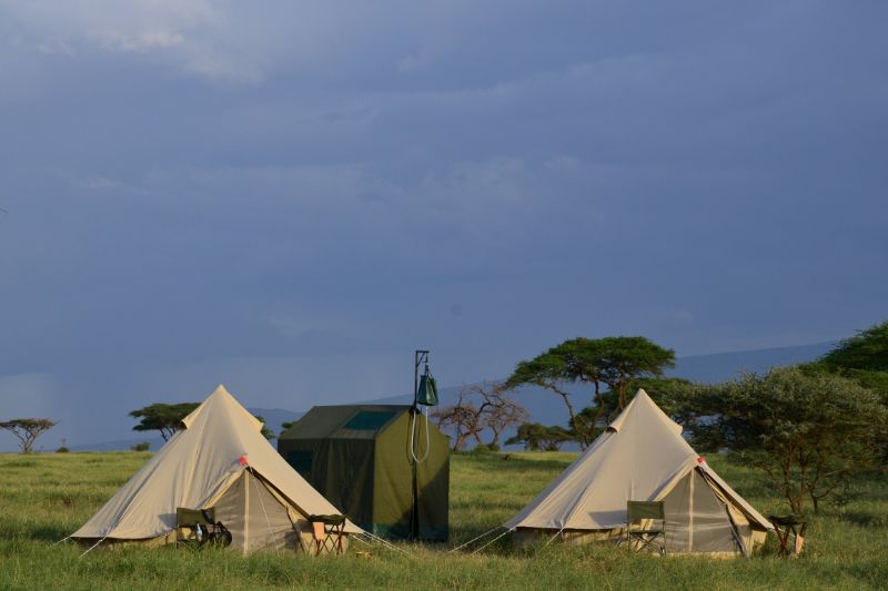 Tented camp in Tanzania