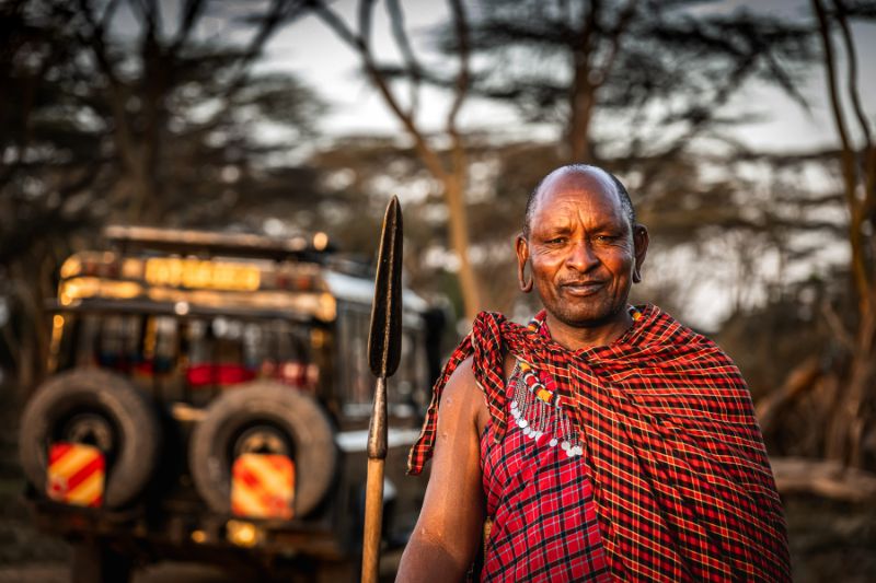 Masai Warrior in the Masai Mara