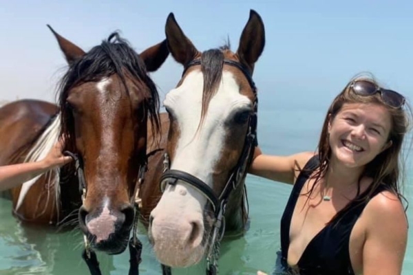 Horse Riding at the Red Sea in Egypt