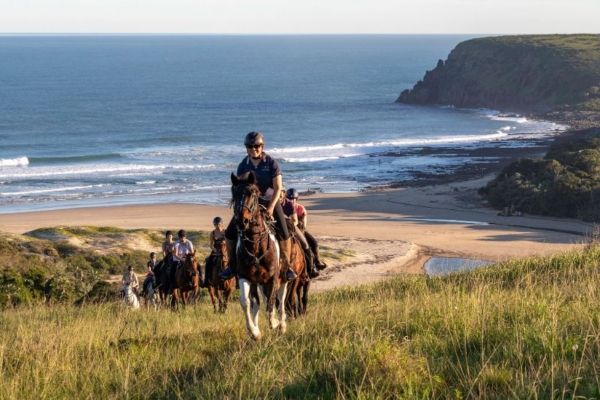 Enjoy a Wild Coast family horse riding adventure. Explore coastal wonders and wildlife together.