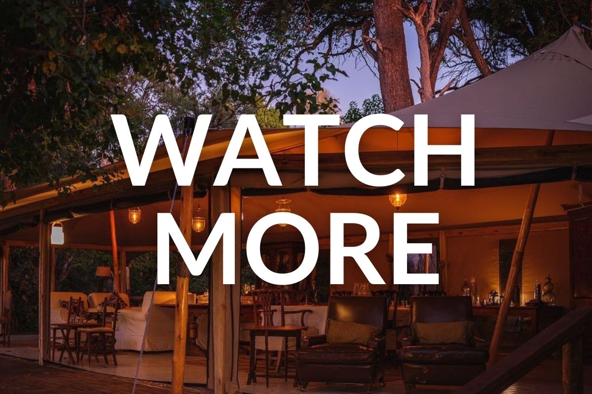 luxury accommodation in the evening light at cha cha metsi